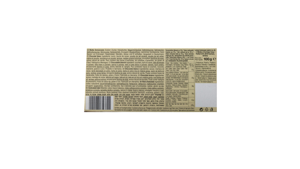 Quadratini di Cioccolato Bianco Ripieni