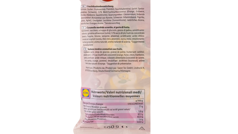 Caramelle Morbide alla Frutta