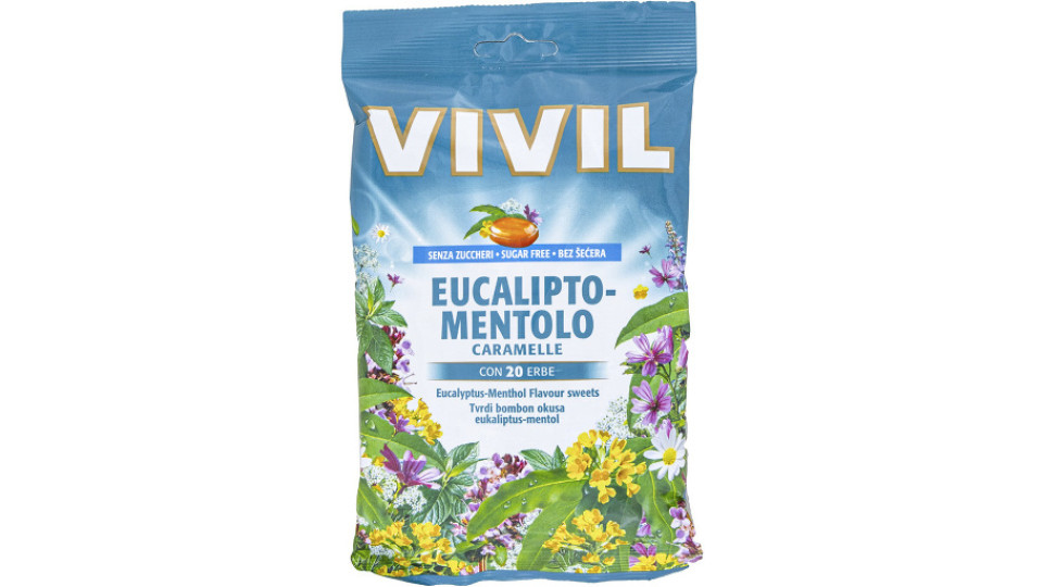 Caramelle Eucalipto Mentolo senza Zucchero
