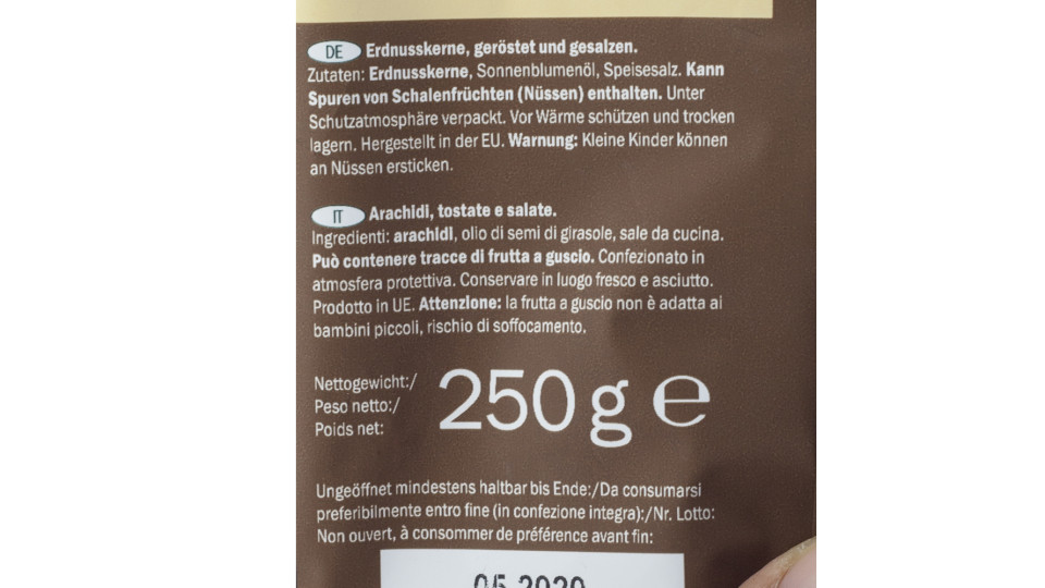 Arachidi Tostate e Salate
