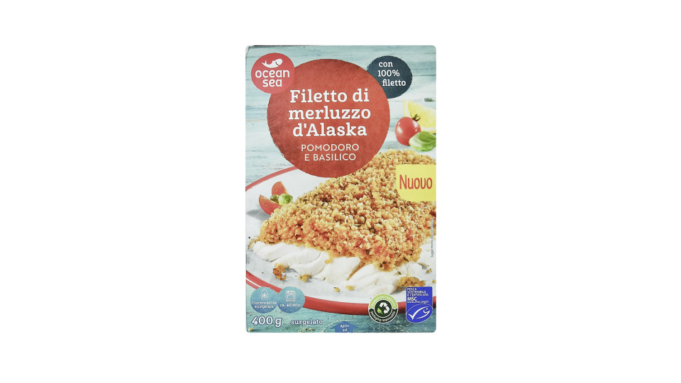 Merluzzo d'Alaska con Panatura al Pomodoro e Basilico