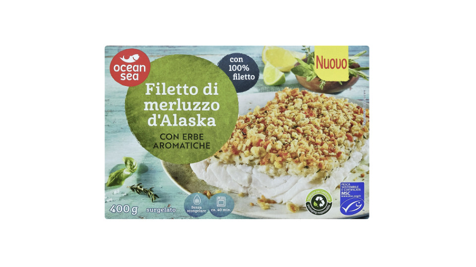 Merluzzo d'Alaska con Panatura alle Erbe Mediterranee