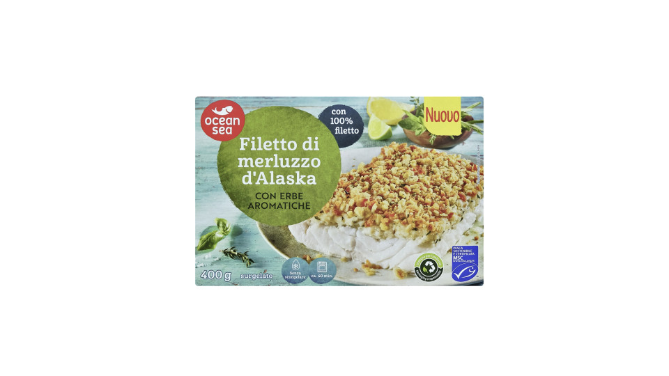 Merluzzo d'Alaska con Panatura alle Erbe Mediterranee