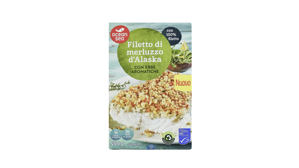 Merluzzo d'Alaska con Panatura alle Erbe Mediterranee