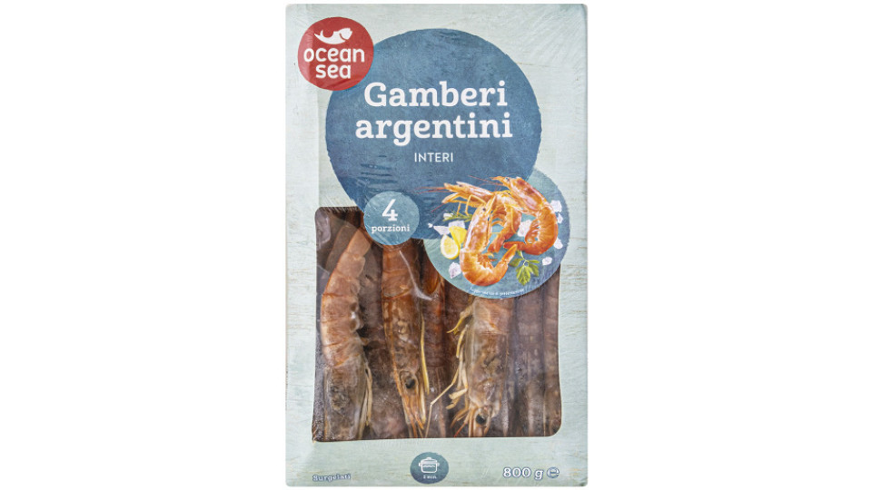 Gamberi Argentini Interi Congelati