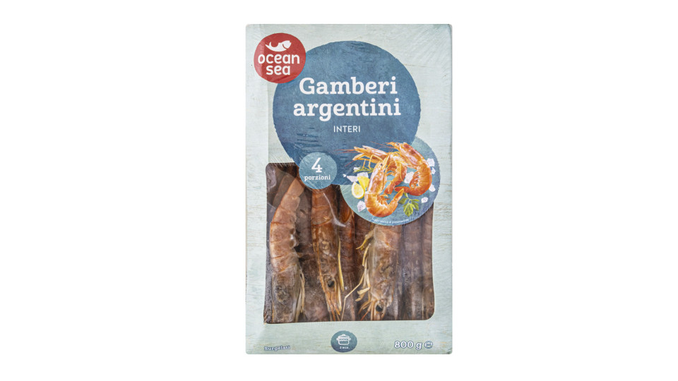 Gamberi Argentini Interi Congelati