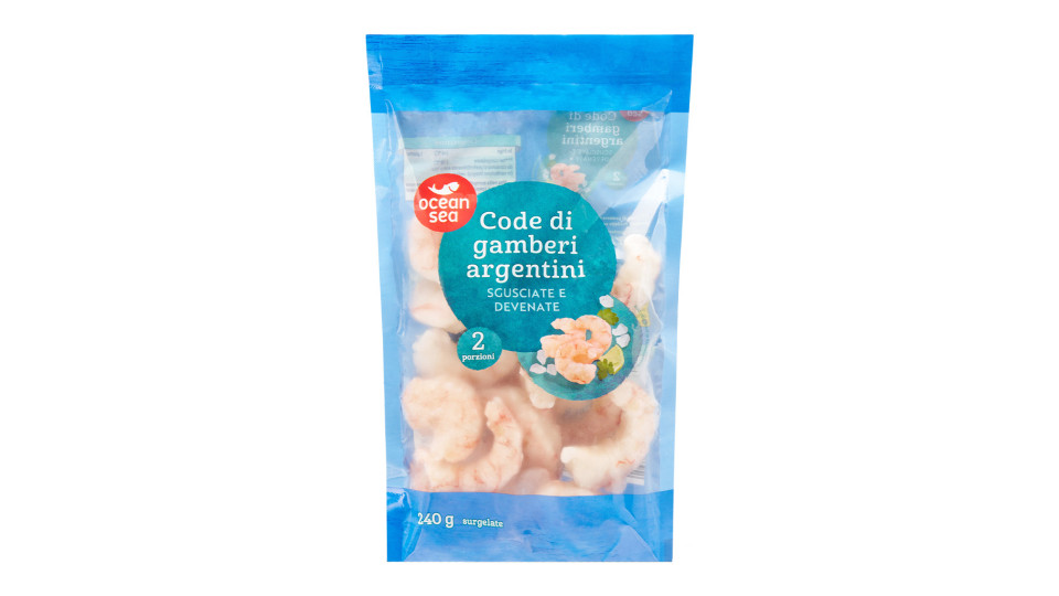 Code di Gamberi Argentini Sgusciate e Devenate