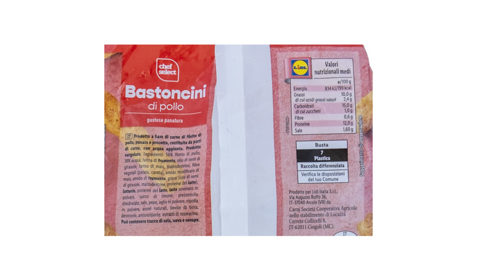 Bastoncini di Pollo