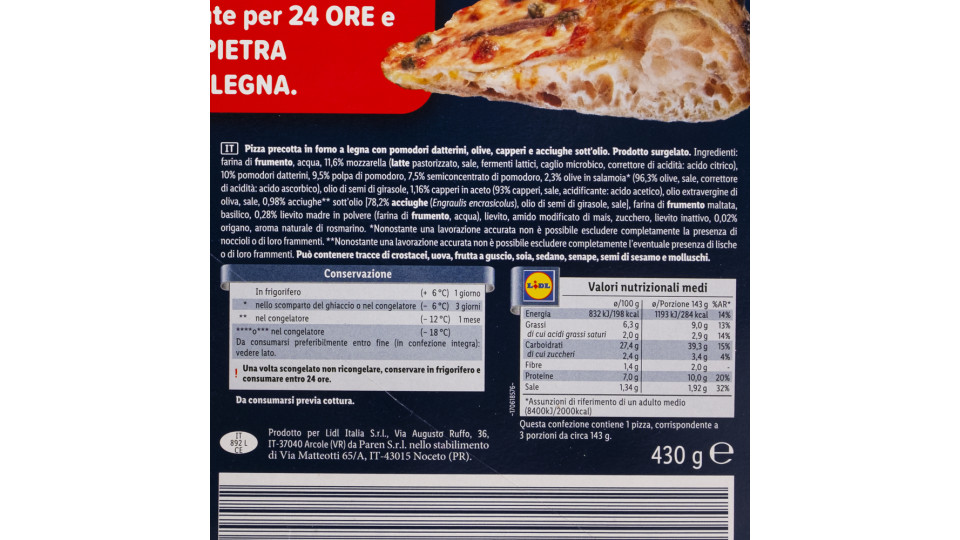 Pizza con Lievito Madre Napoli