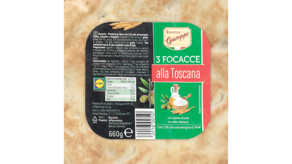 Focaccia alla Toscana