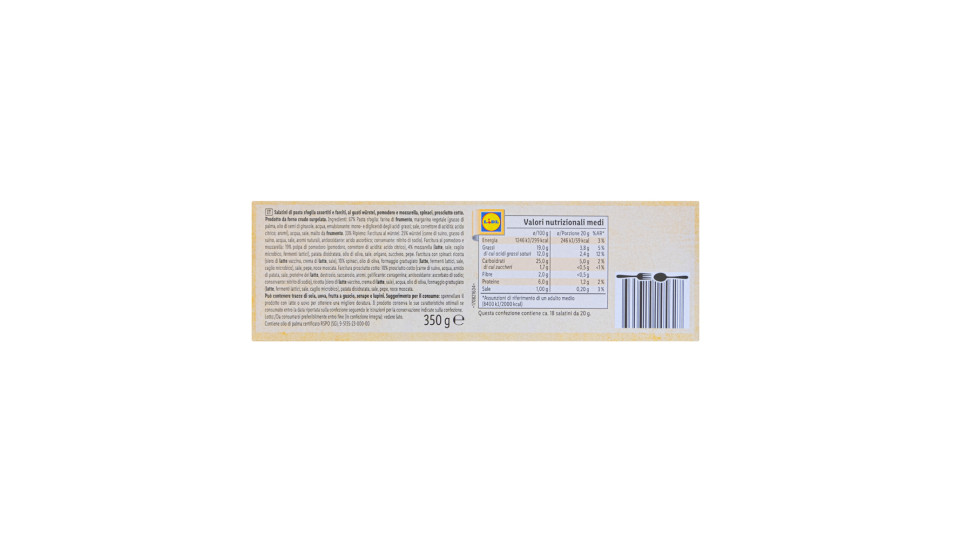 Salatini di Pasta Sfoglia Surgelati