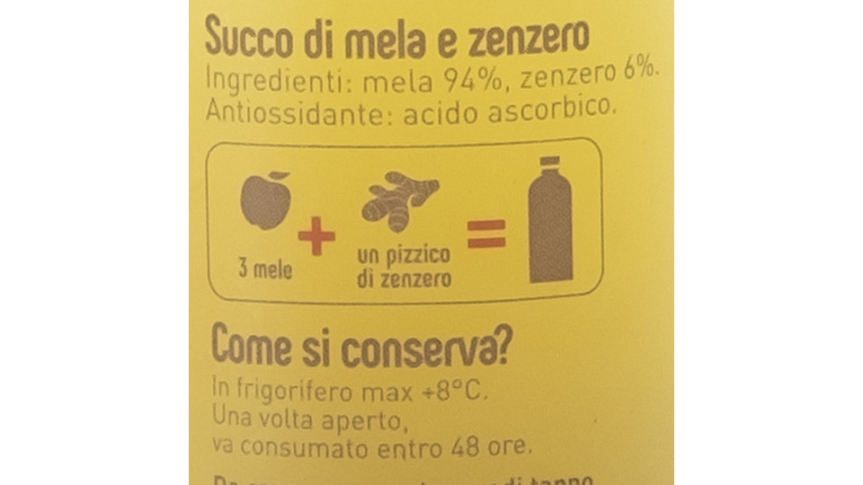 Succo di Mela e Zenzero