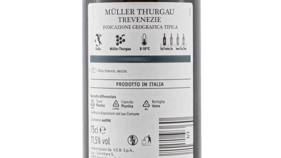 Müller Thurgau Trevenezie Igp