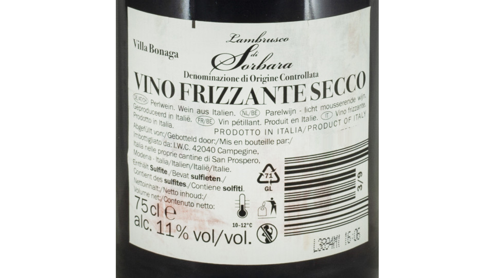 Lambrusco di Sorbara Doc Secco