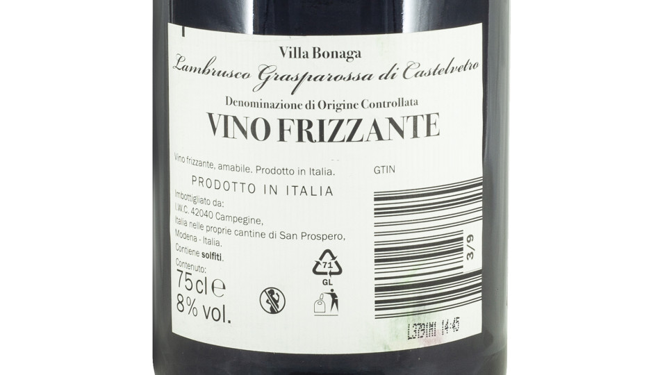 Lambrusco Grasparossa Amabile