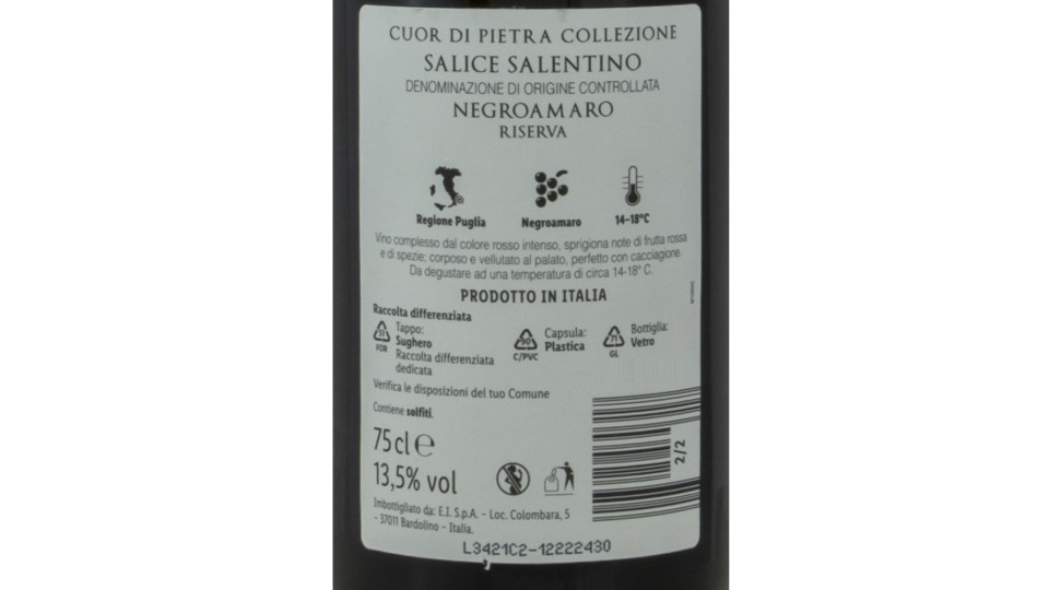 Salice Salentino Negroamaro Riserva Dop