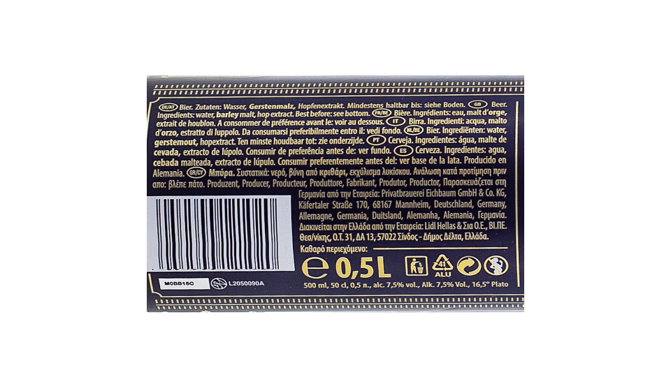 Birra Speciale Craft Stout, 7,5% Vol.