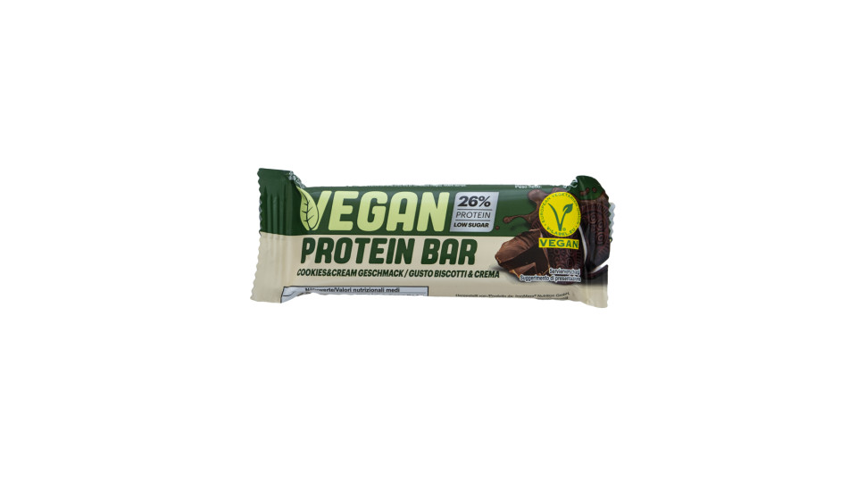 Barretta Proteica Vegana 26% Proteine Biscotti & Crema