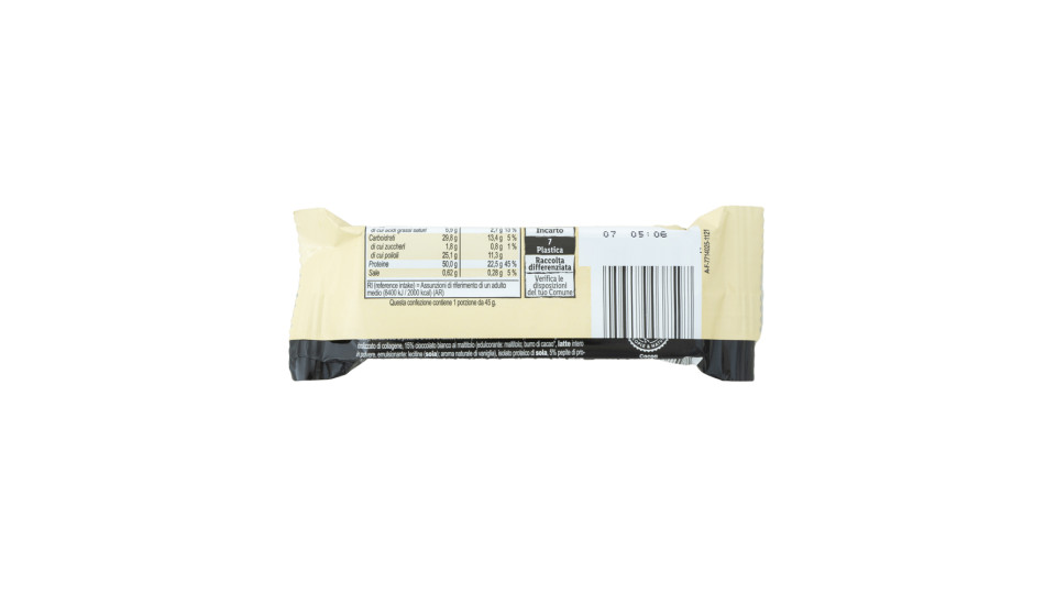 Barretta Proteica 50% Proteine Cioccolato Bianco