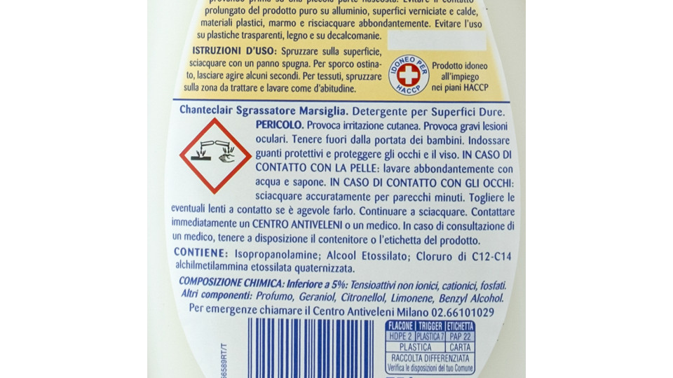 Sgrassatore Universale Profumo di Marsiglia