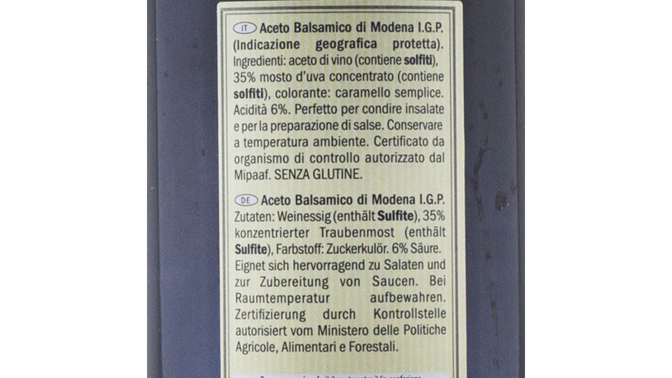 Aceto Balsamico di Modena Igp
