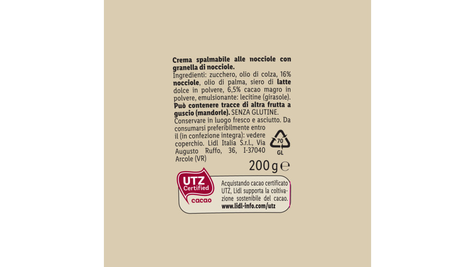 Crema Spalmabile alle Nocciole
