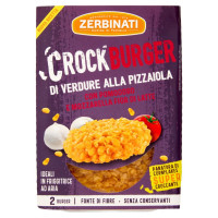 Crockburger di Verdure alla Pizzaiola con Pomodoro e Mozzarella Fior di Latte 2 x 80 g