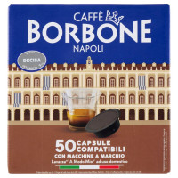 Caffè Borbone Miscela Decisa Capsule Compatibili Lavazza* A Modo Mio* ad uso domestico 50 x 7,2 g