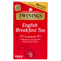 English Breakfast Tea Tè Nero 40 Filtri The