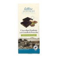 Tavoletta Cioccolato Fondente e Granella di Pistacchio
