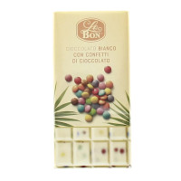 Cioccolato Bianco con Confetti di Cioccolato