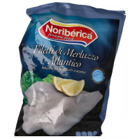 Filetti di Merluzzo Atlantico senza Pelle Surgelati Noriberica 1 Kg