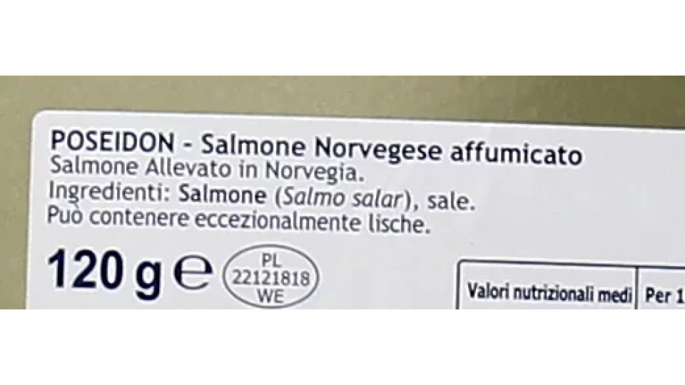Salmone Norvegese Affumicato