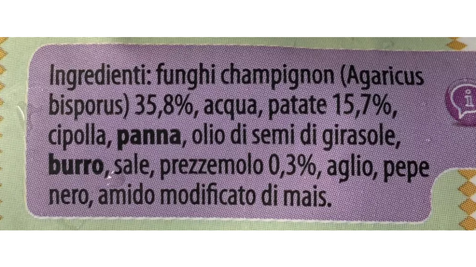 Vellutata Funghi Patate