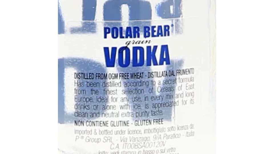 Vodka Bianca Secca 37.5"
