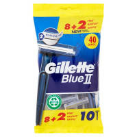 Blue Ii Rasoio da Uomo Usa e Getta a 2 Lame, 8 Rasoi + 2 Gratis
