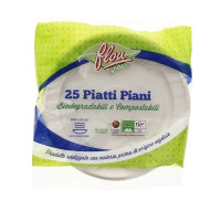 Piatti Piani Compostabili e Biodegradabili