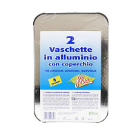 Vaschette Alluminio con Coperchio 6 Porzioni