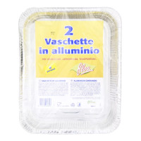 2 Vaschette Alluminio