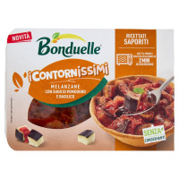 Bonduelle I Contornissimi Ricettati Saporiti Melanzane Con Sugo Di Pomodoro E Basilico 240 G