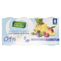 Yogurt 0% Frutta Pezzi
