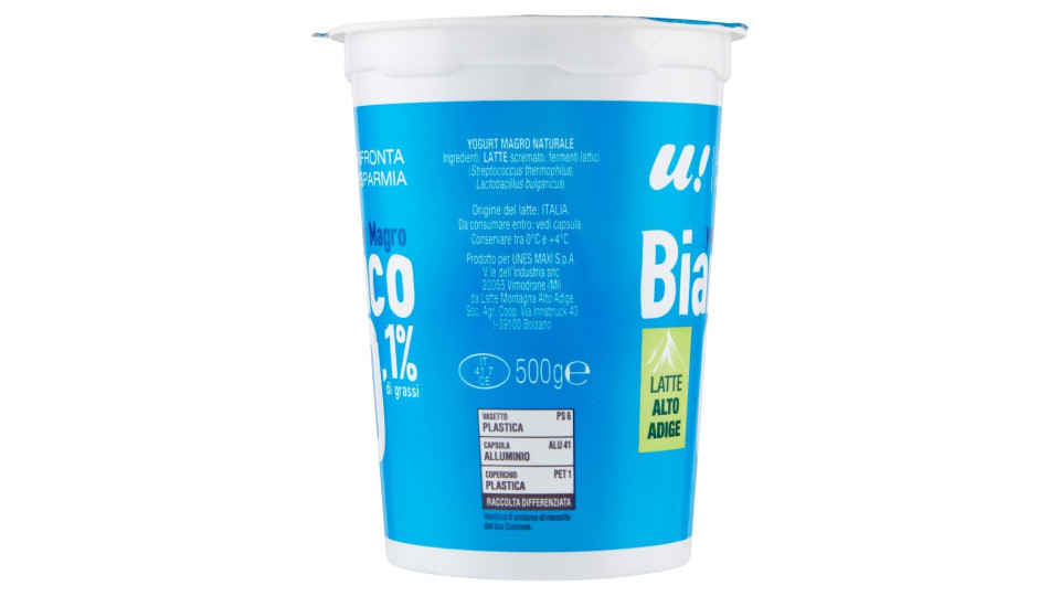 Yogurt Magro Bianco U! Confronta e Risparmia