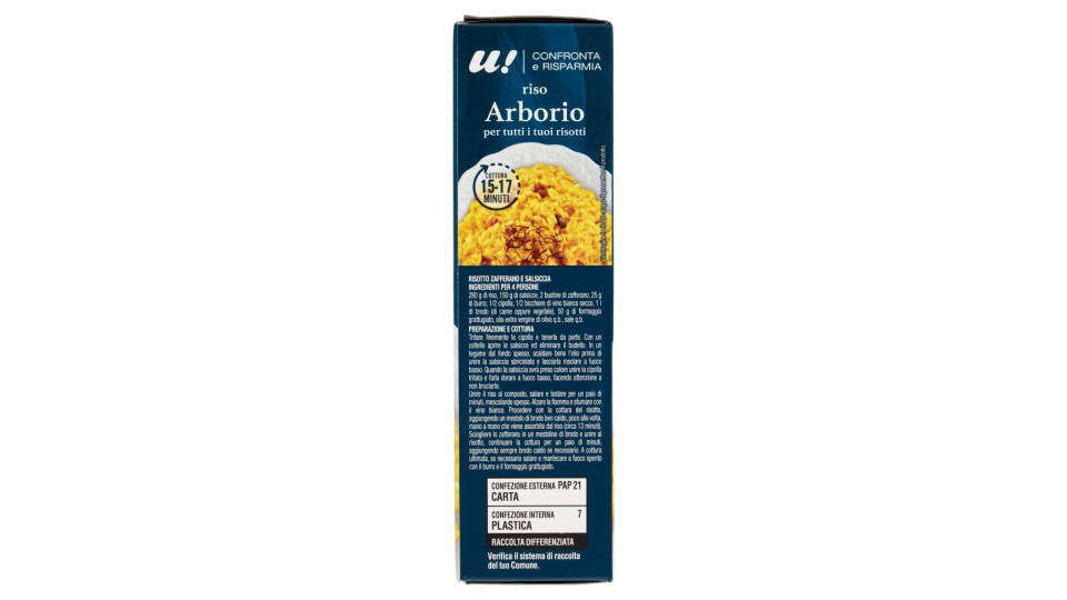 Riso Arborio U! Confronta e Risparmia