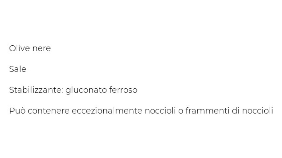 Olive Nere Denocciolate Asciutte U!