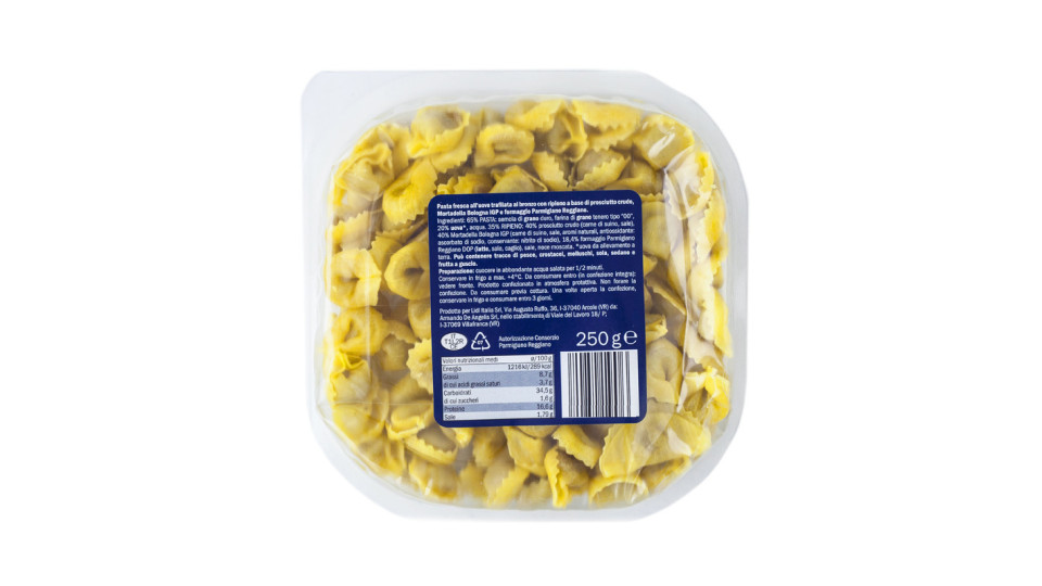 Tortellini alla Bolognese Mortadella Igp e Reggiano Dop