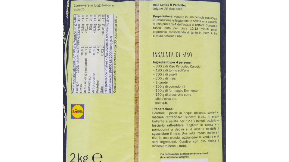 Riso Ribe Parboiled