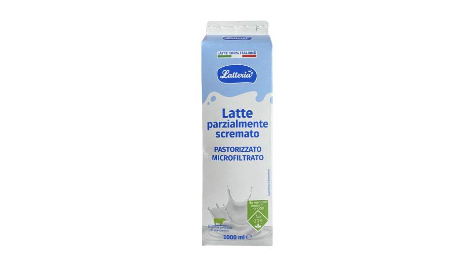 Latte Parzialmente Scremato 100% Italiano Microfiltrato