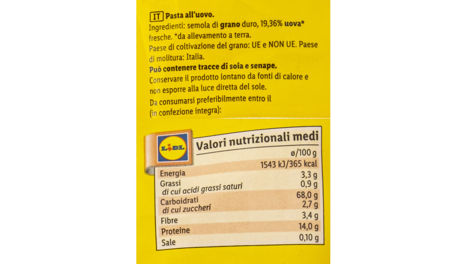 Tagliatelle all'Uovo - Sfoglia all'Uovo