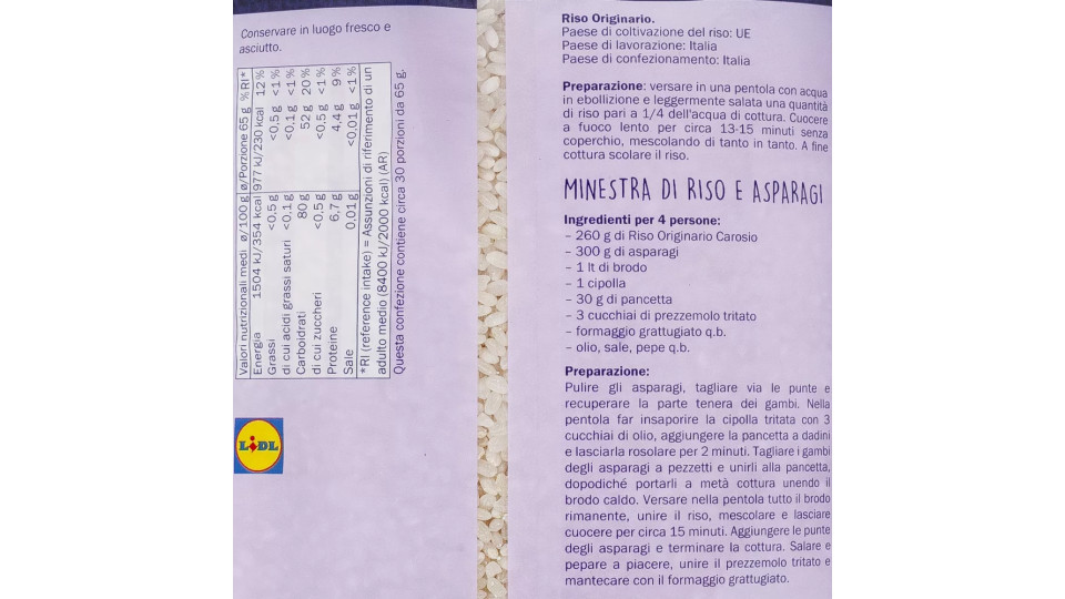 Riso Originario