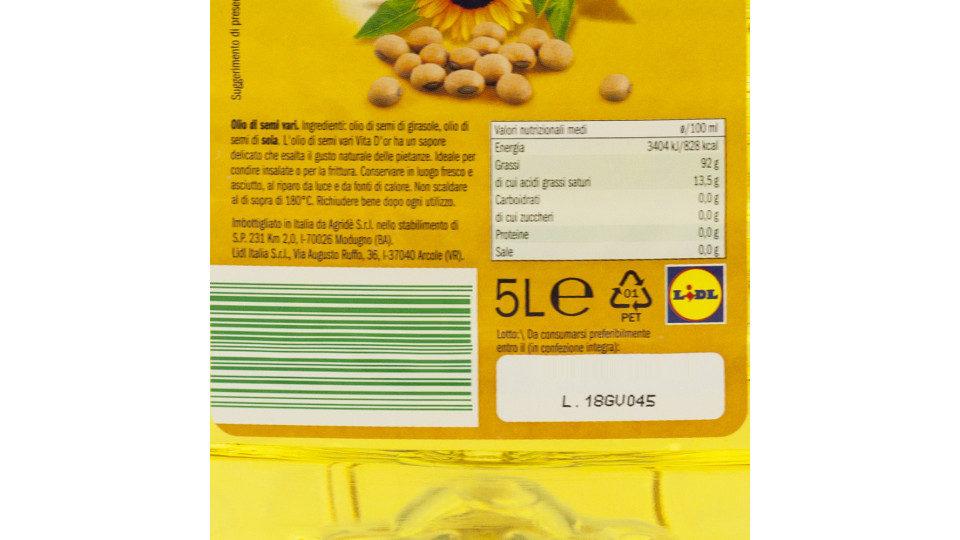 Olio di Semi Vari